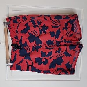 Patagonia Men's Wavefarer Red & Navy Boardshorts, Size 32
